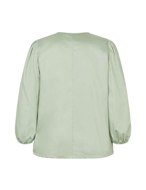 Mona bluse i salvie - Damernes Outlet