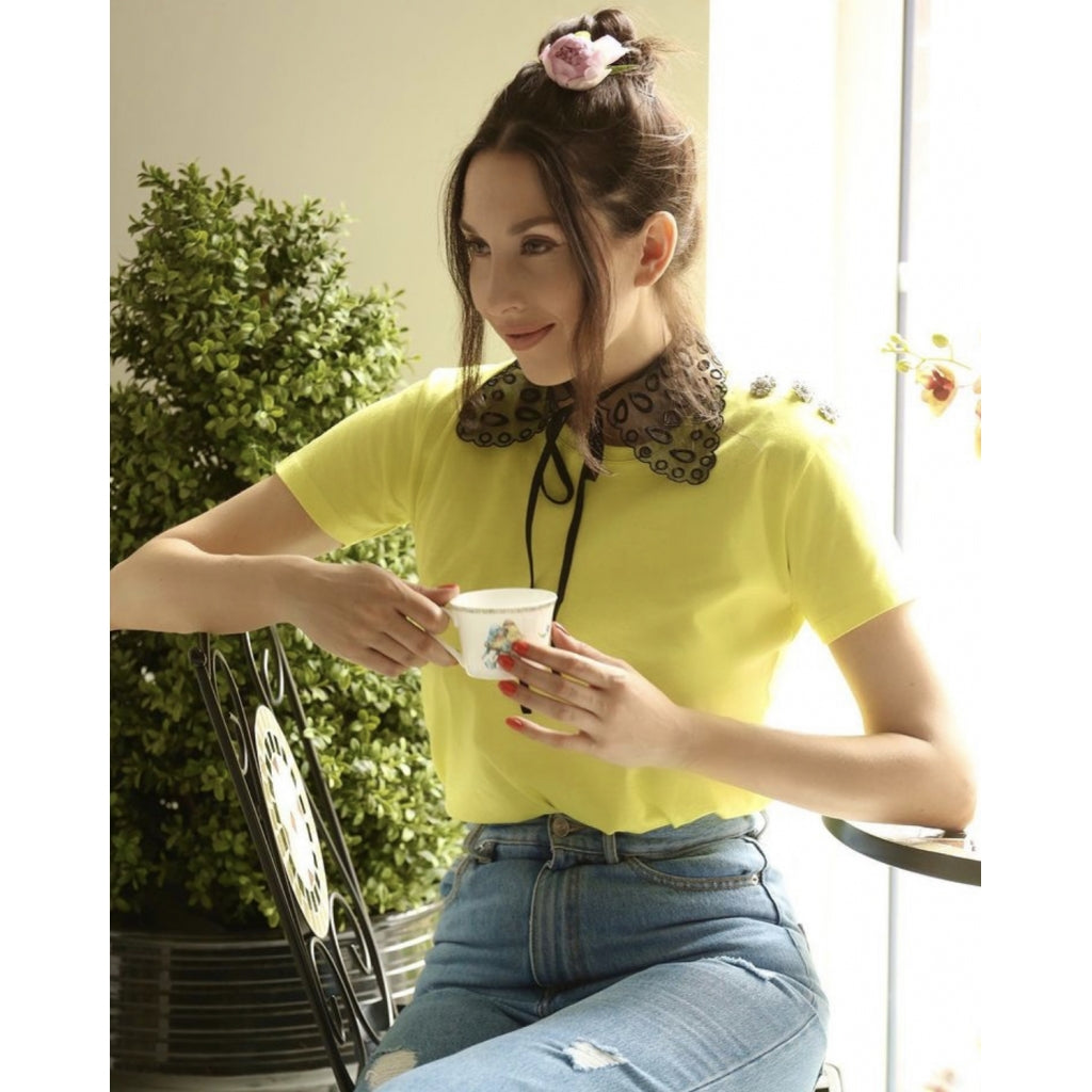 Custommade Mully crystal tee Toppe og t-shirts Sulphur spring