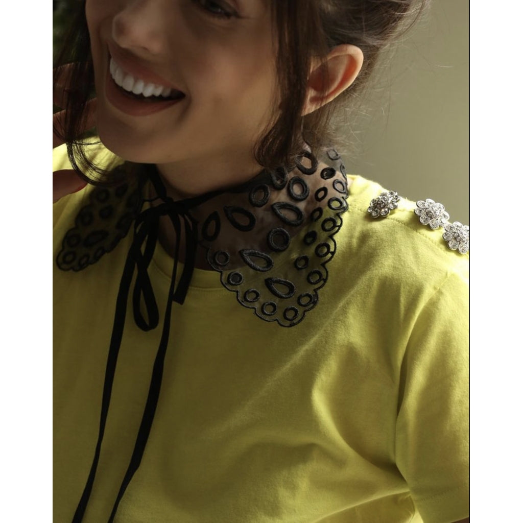 Custommade Mully crystal tee Toppe og t-shirts Sulphur spring