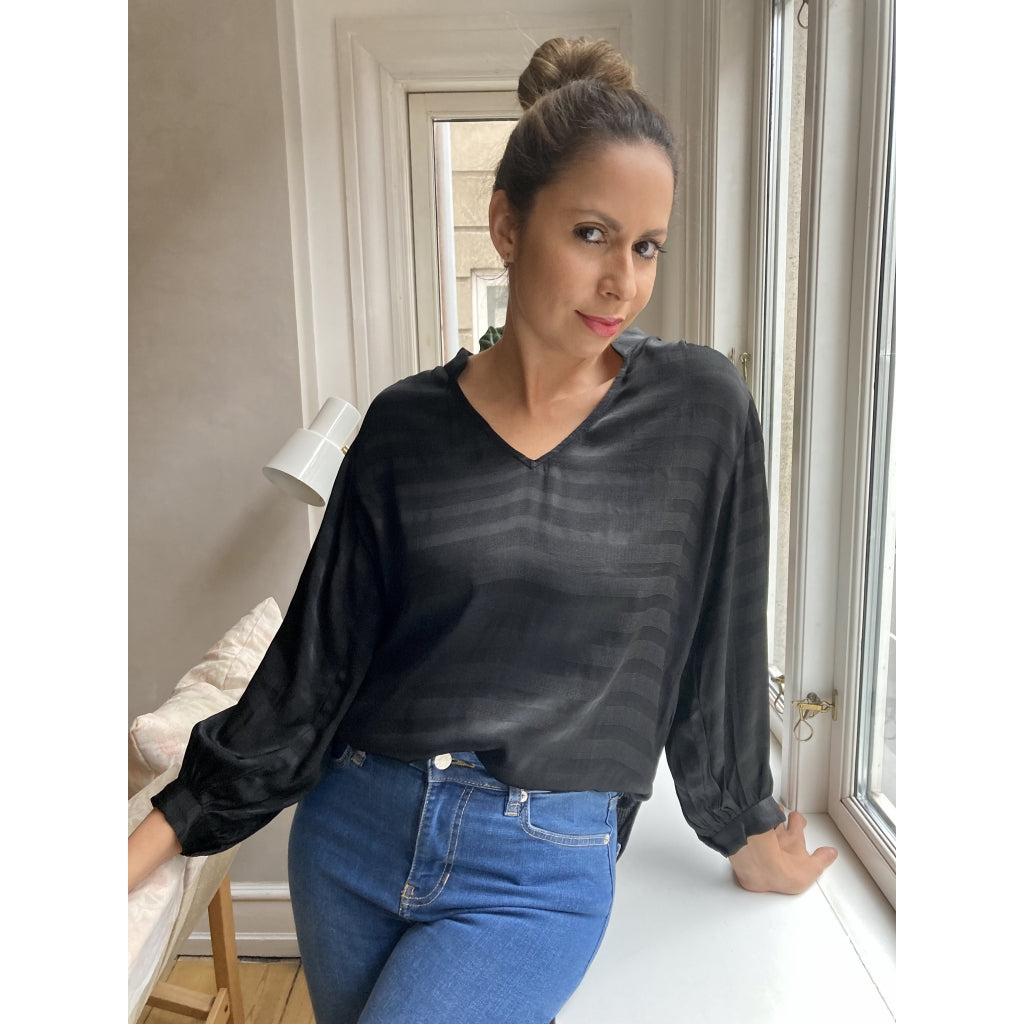 Stella Nova Nan blouse Skjorter og bluser Black