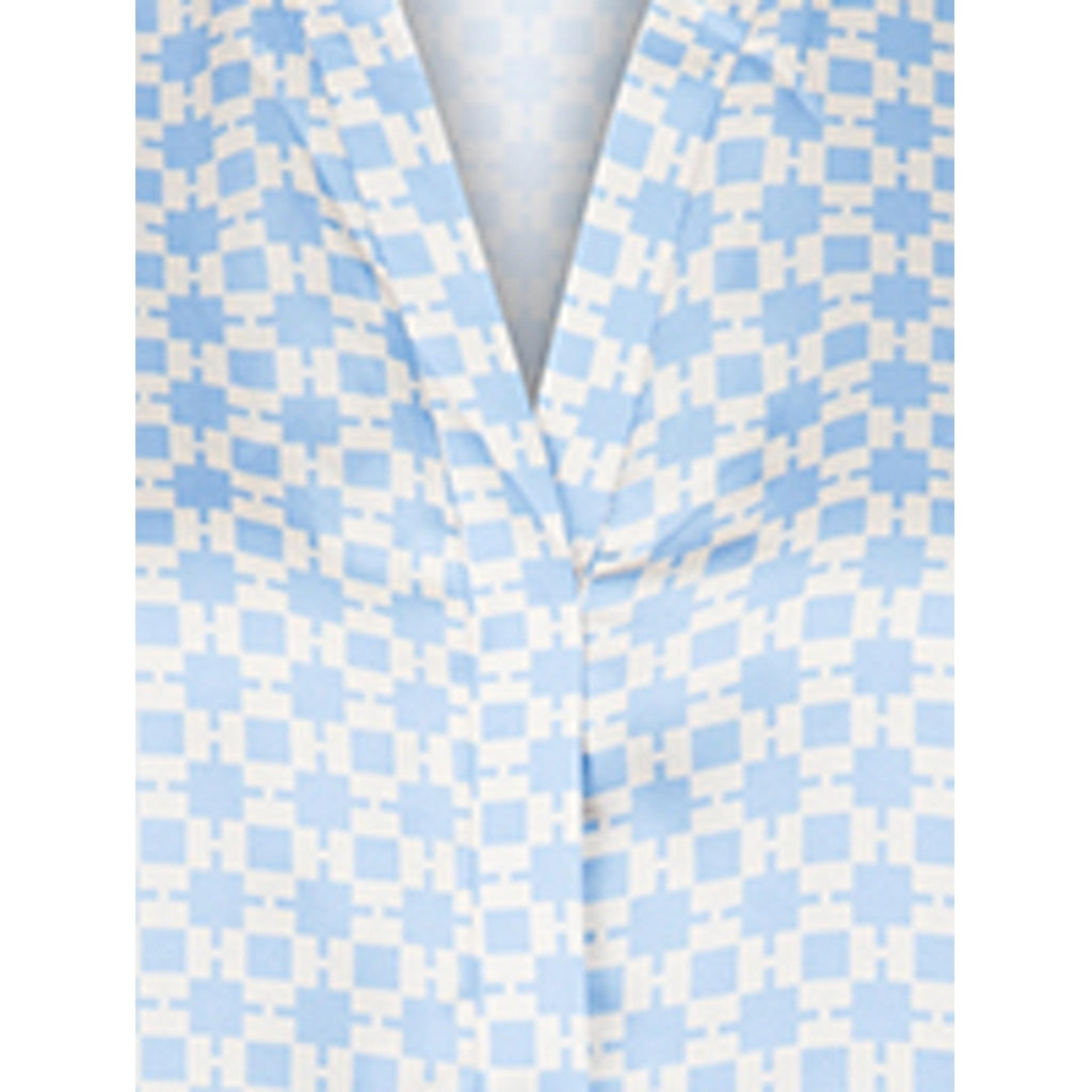 Neo Noir Nani square mix blouse Skjorter og bluser Light blue