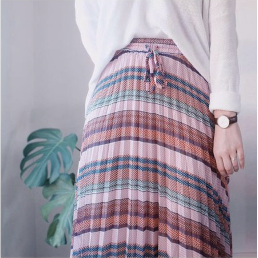 Continue Olga skirt Skirt Pink stripe