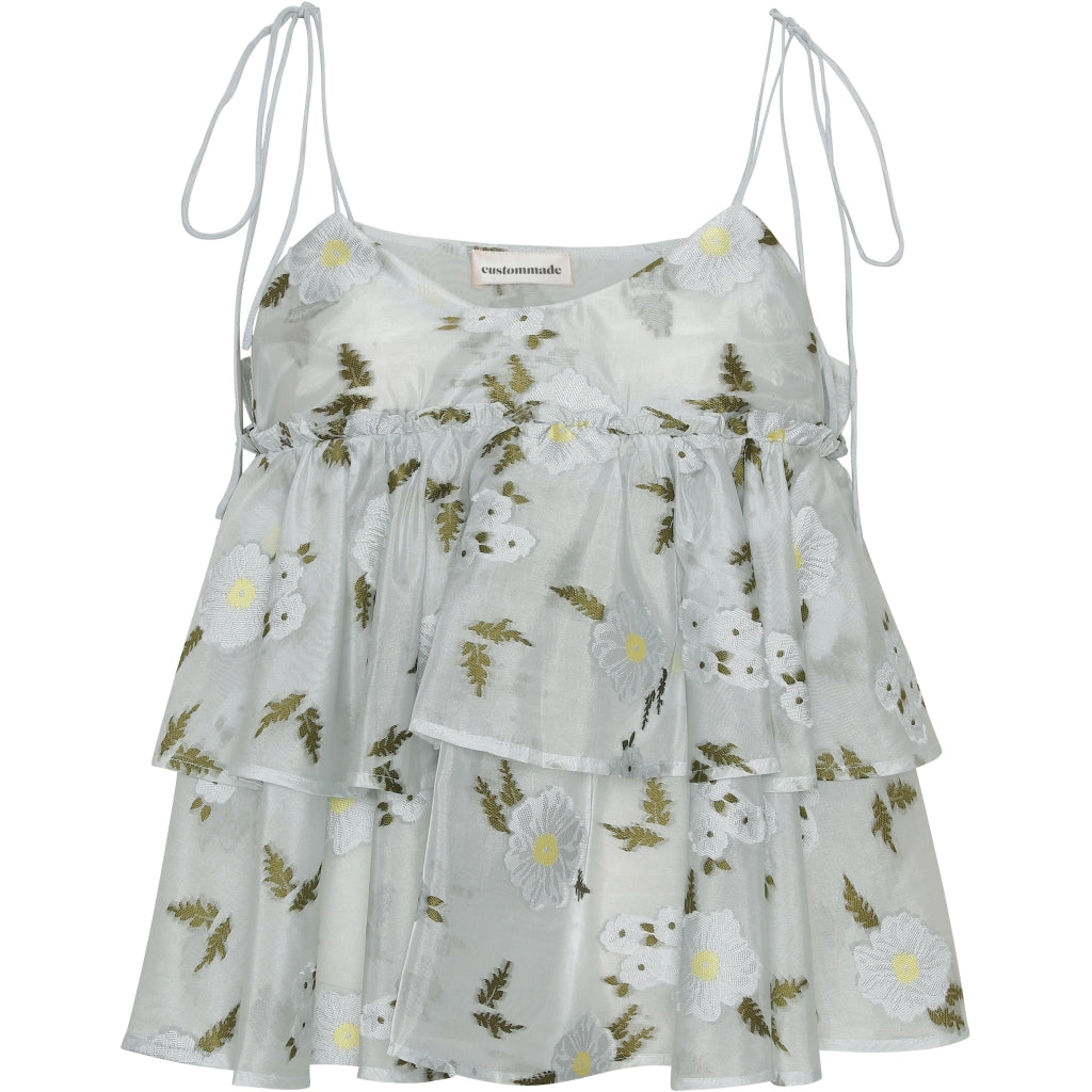 Custommade Olive top Toppe og t-shirts Ballad blue