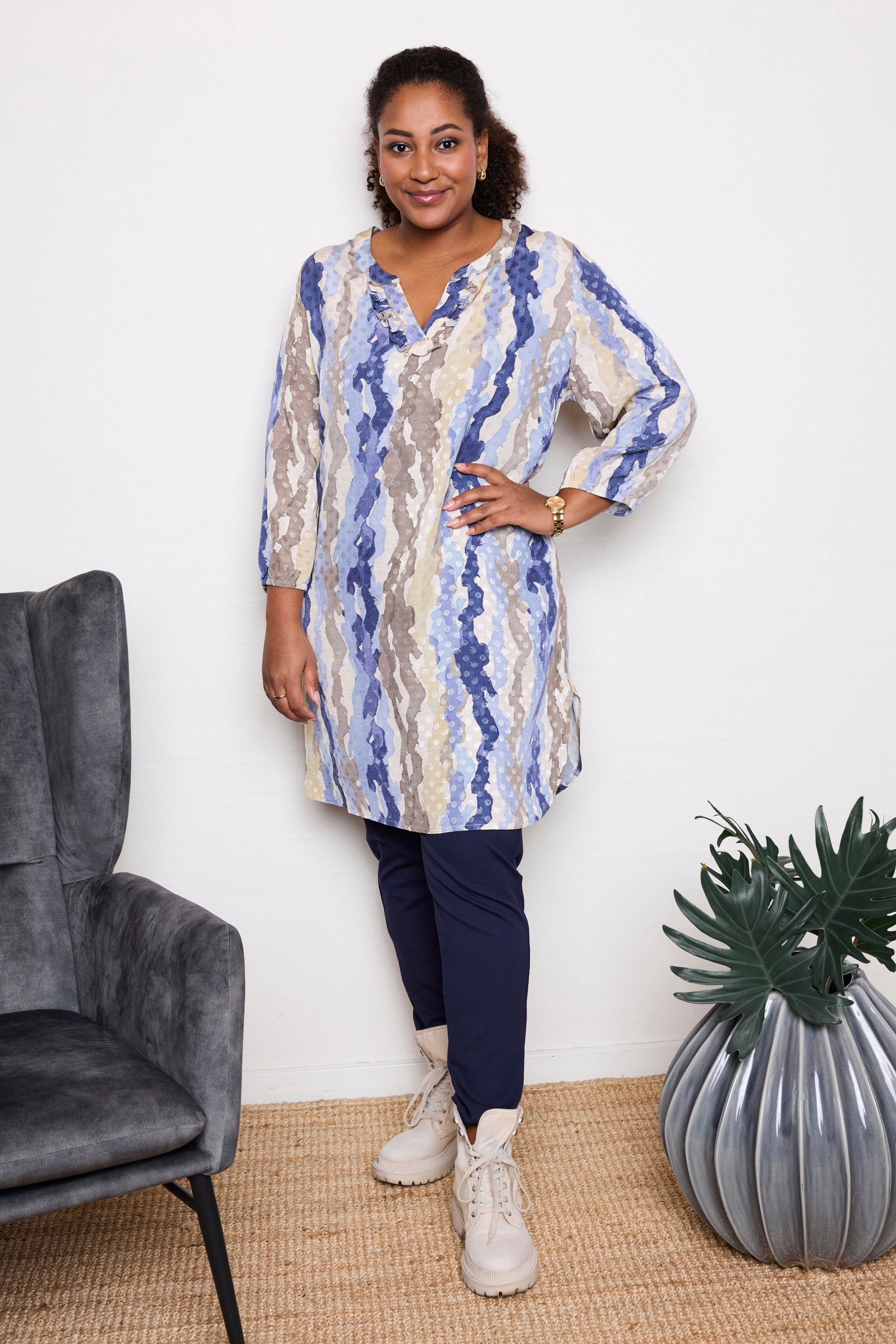 Pont Neuf PNAdora Tea Tunikaer 5275 Denim blue