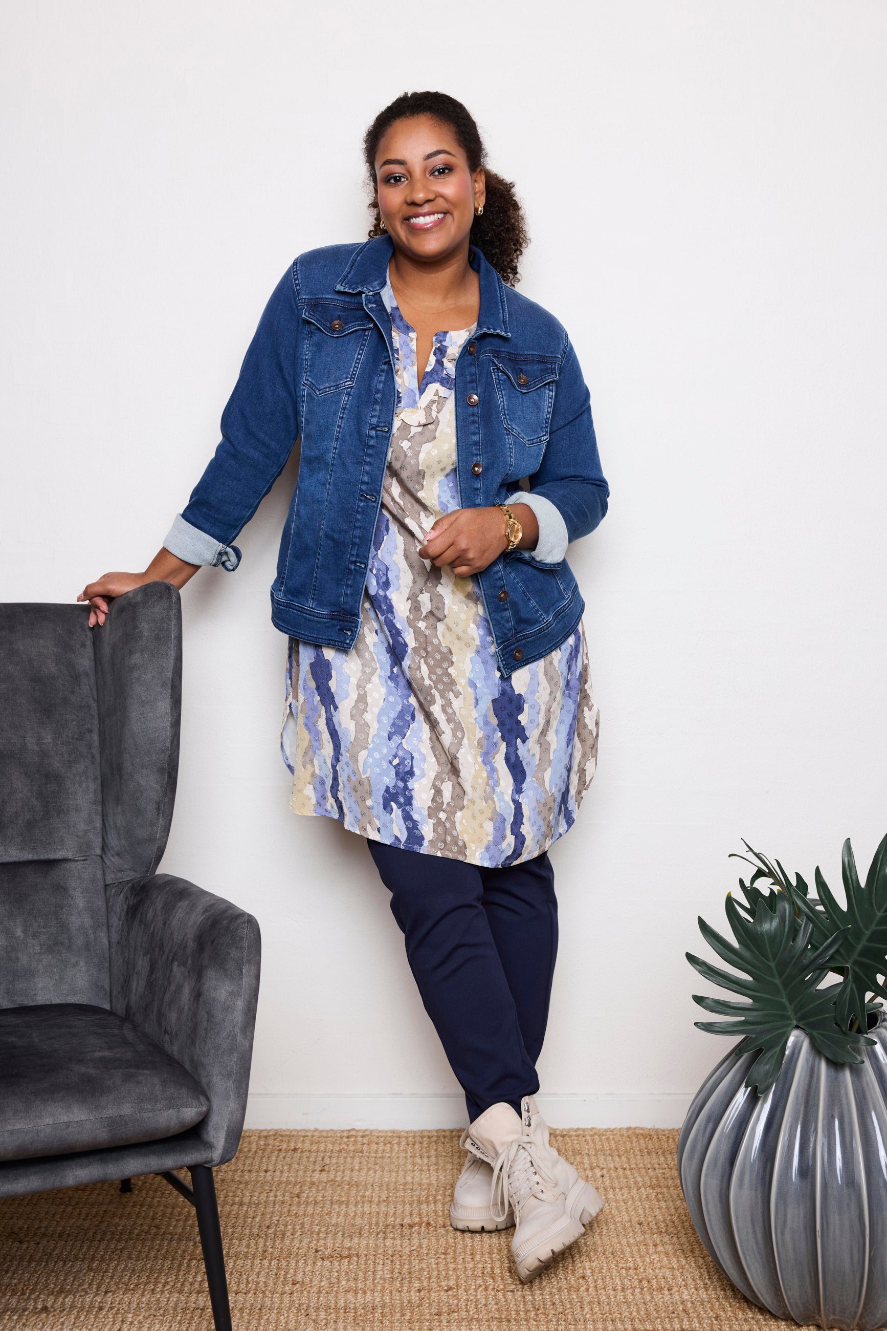 Pont Neuf PNAdora Tea Tunikaer 5275 Denim blue