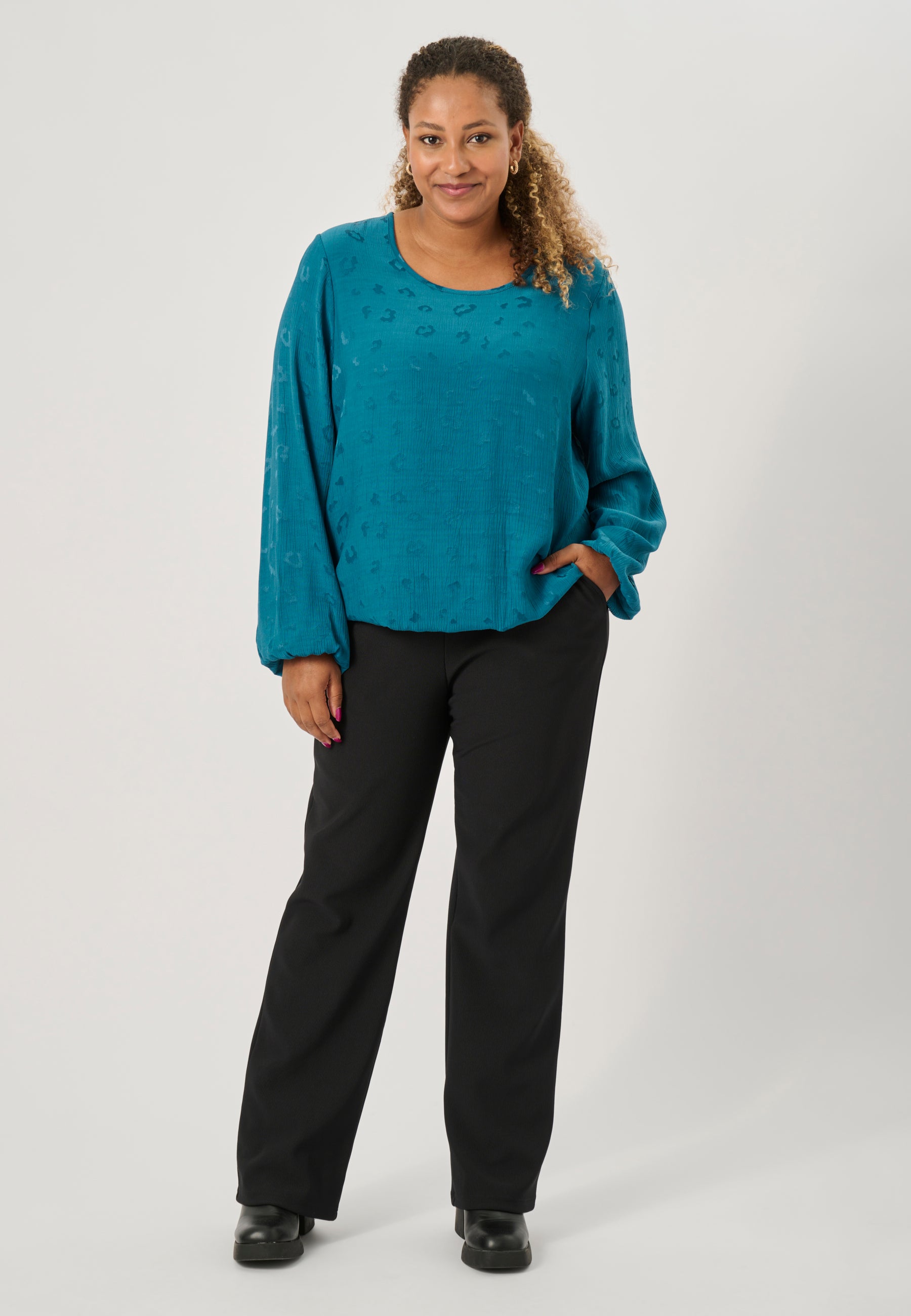Pont Neuf PNAlison Bluser 5052 Petrol Blue