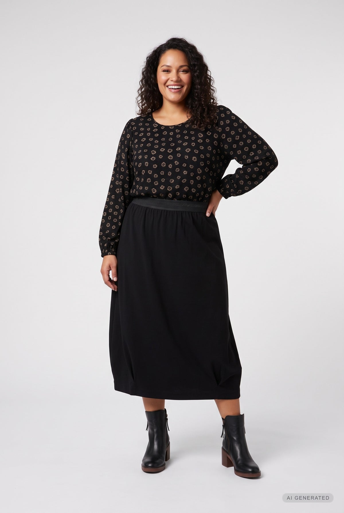 Pont Neuf PNAlmira Nederdele 9999 BLACK