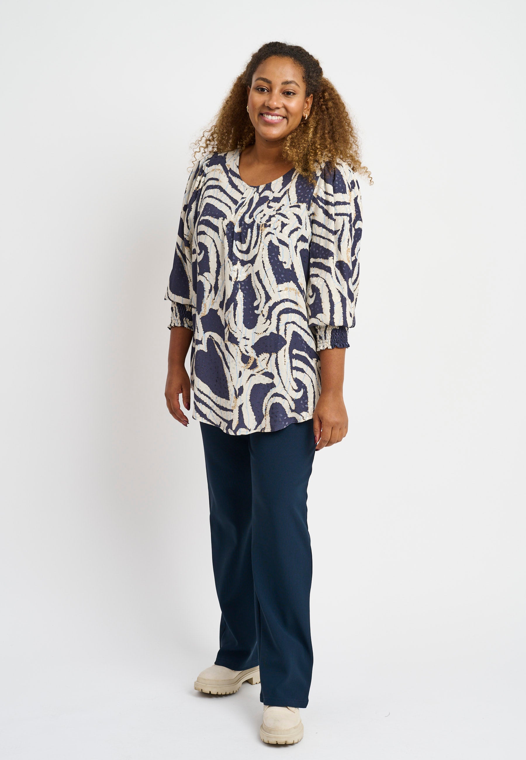 Pont Neuf PNDalvina Bluser 5999 NAVY BLUE