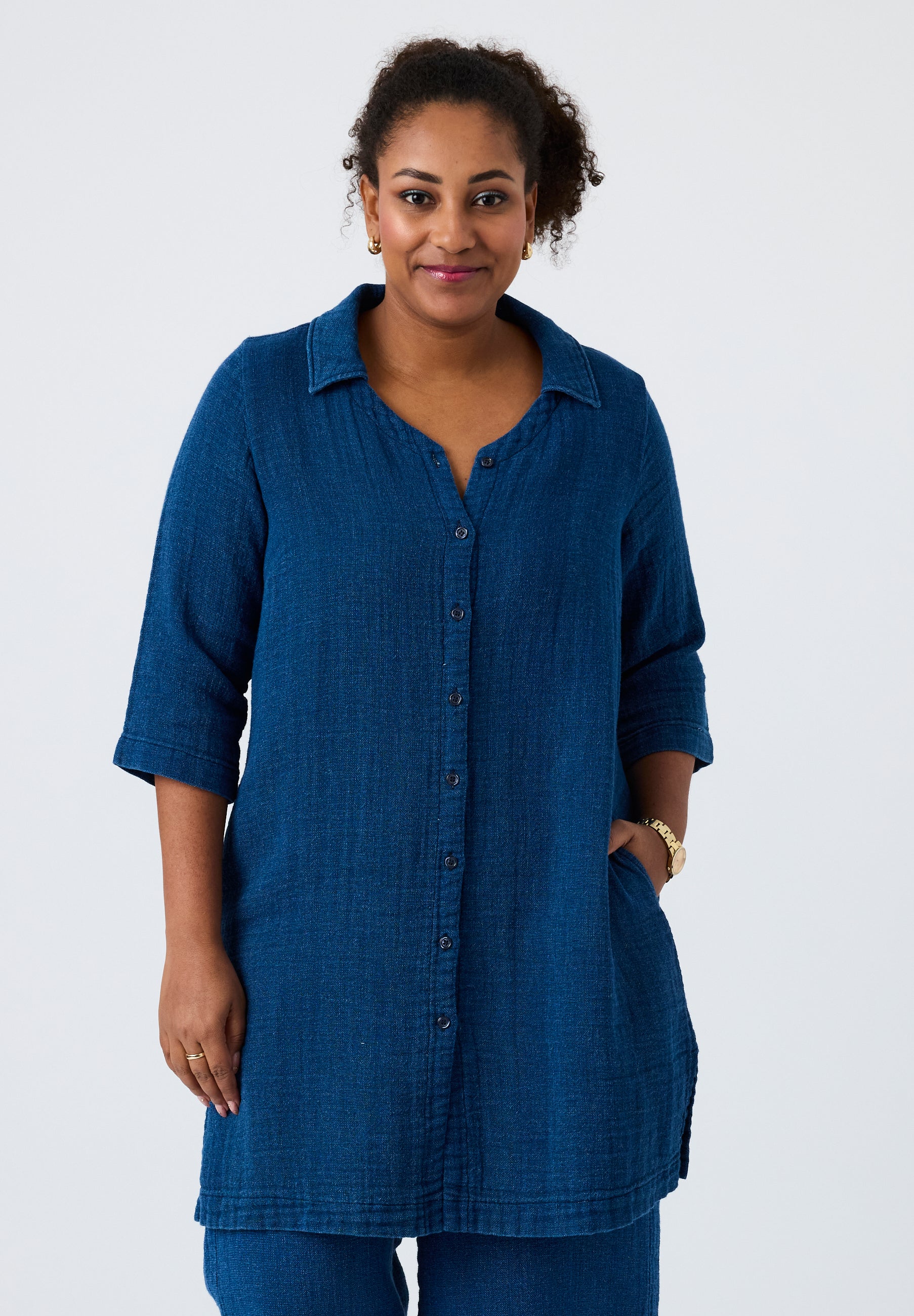 Pont Neuf PNDavia Skjortebluser 5275 Denim blue