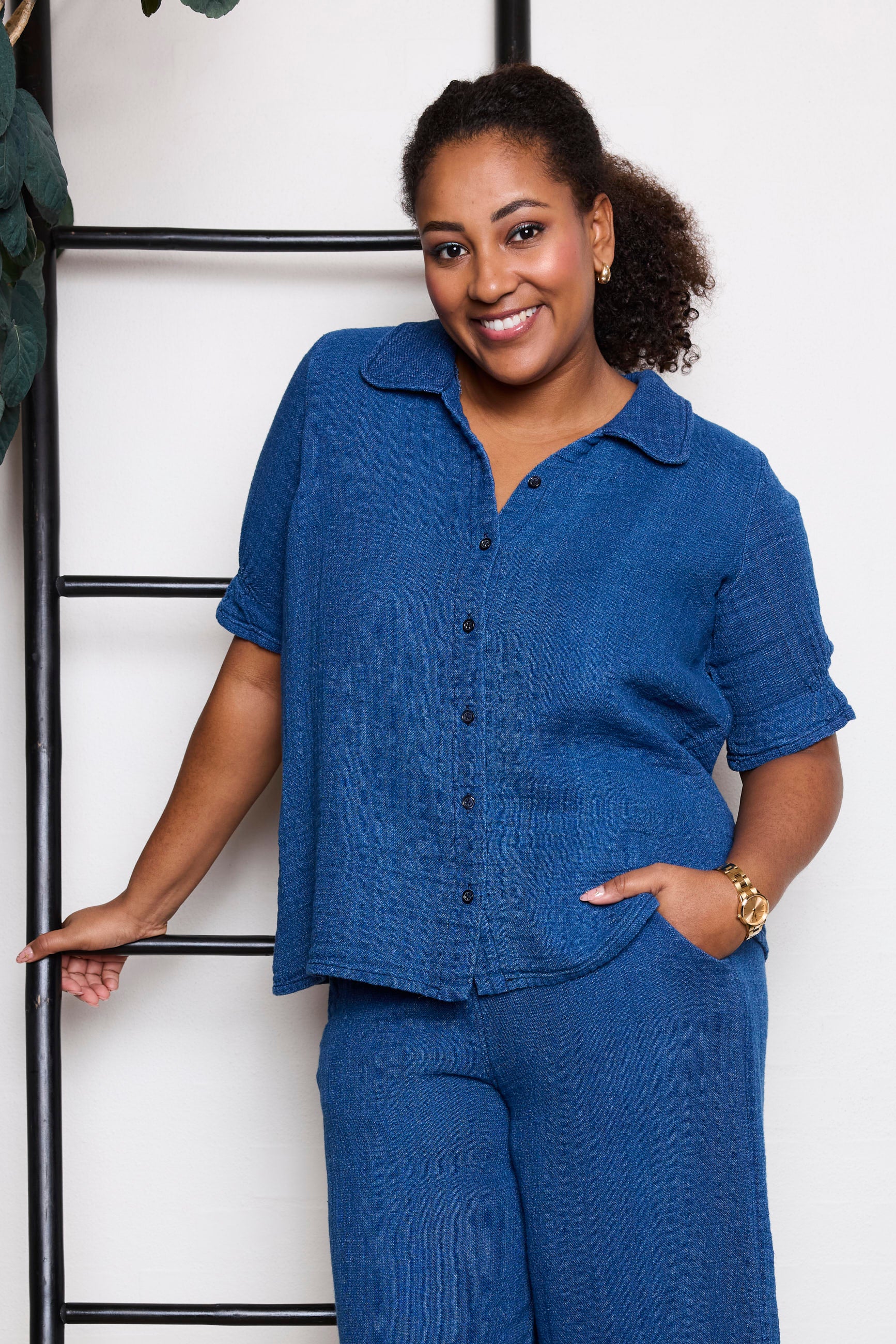 Pont Neuf PNDeja Skjortebluser 5275 Denim blue