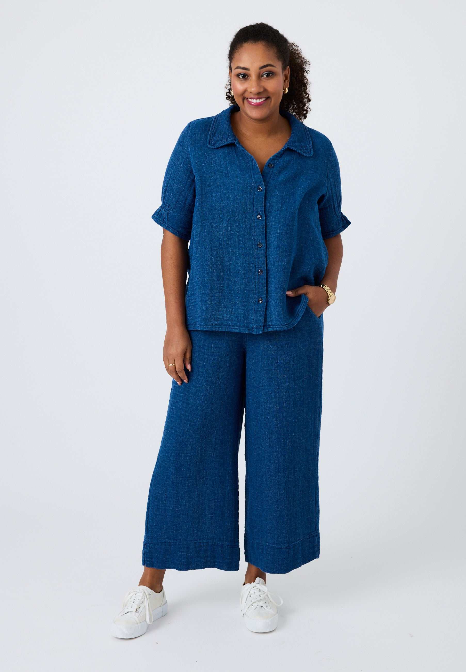 Pont Neuf PNDeja Skjortebluser 5275 Denim blue