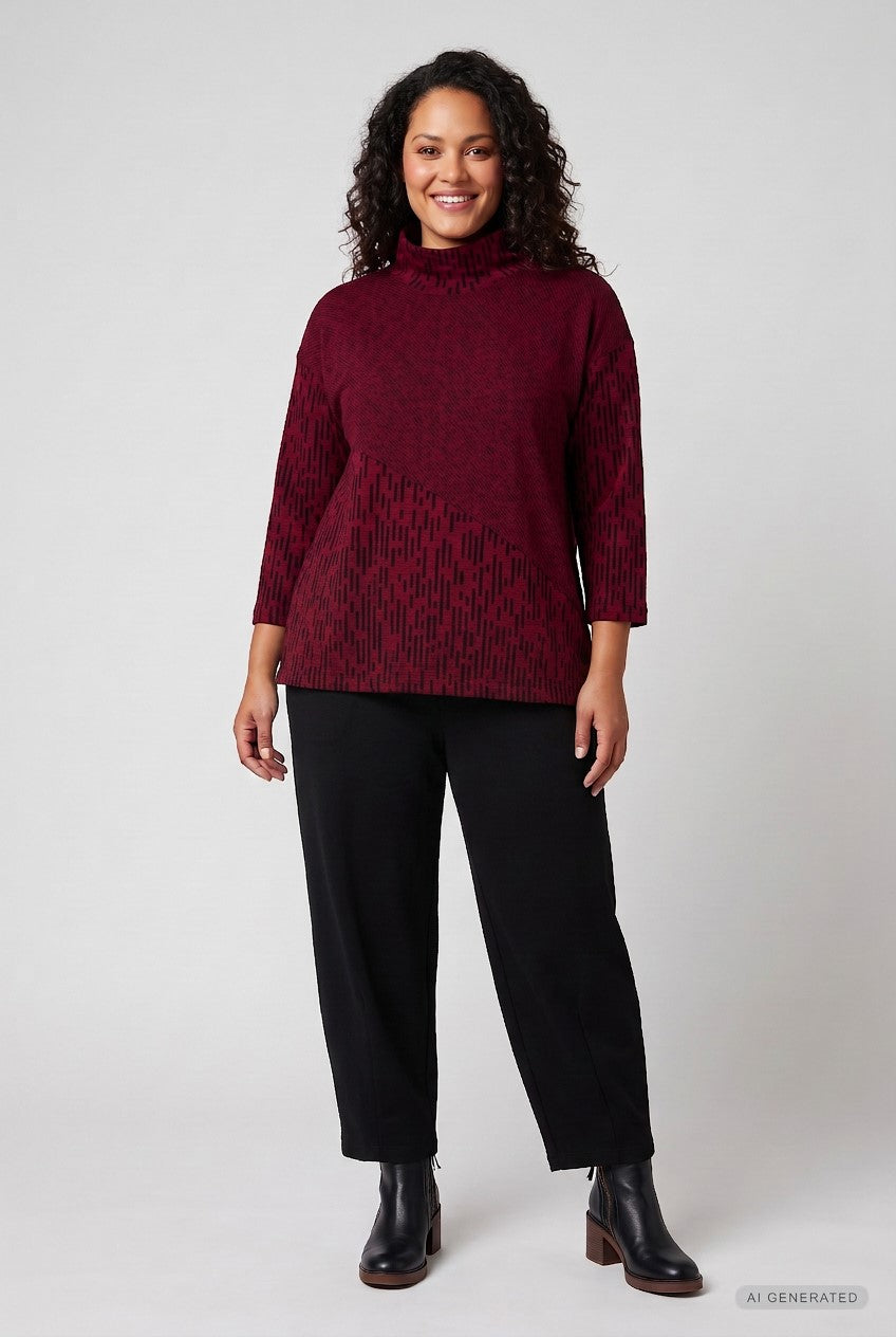 Pont Neuf PNDorina Bluser 2680 Dark Red