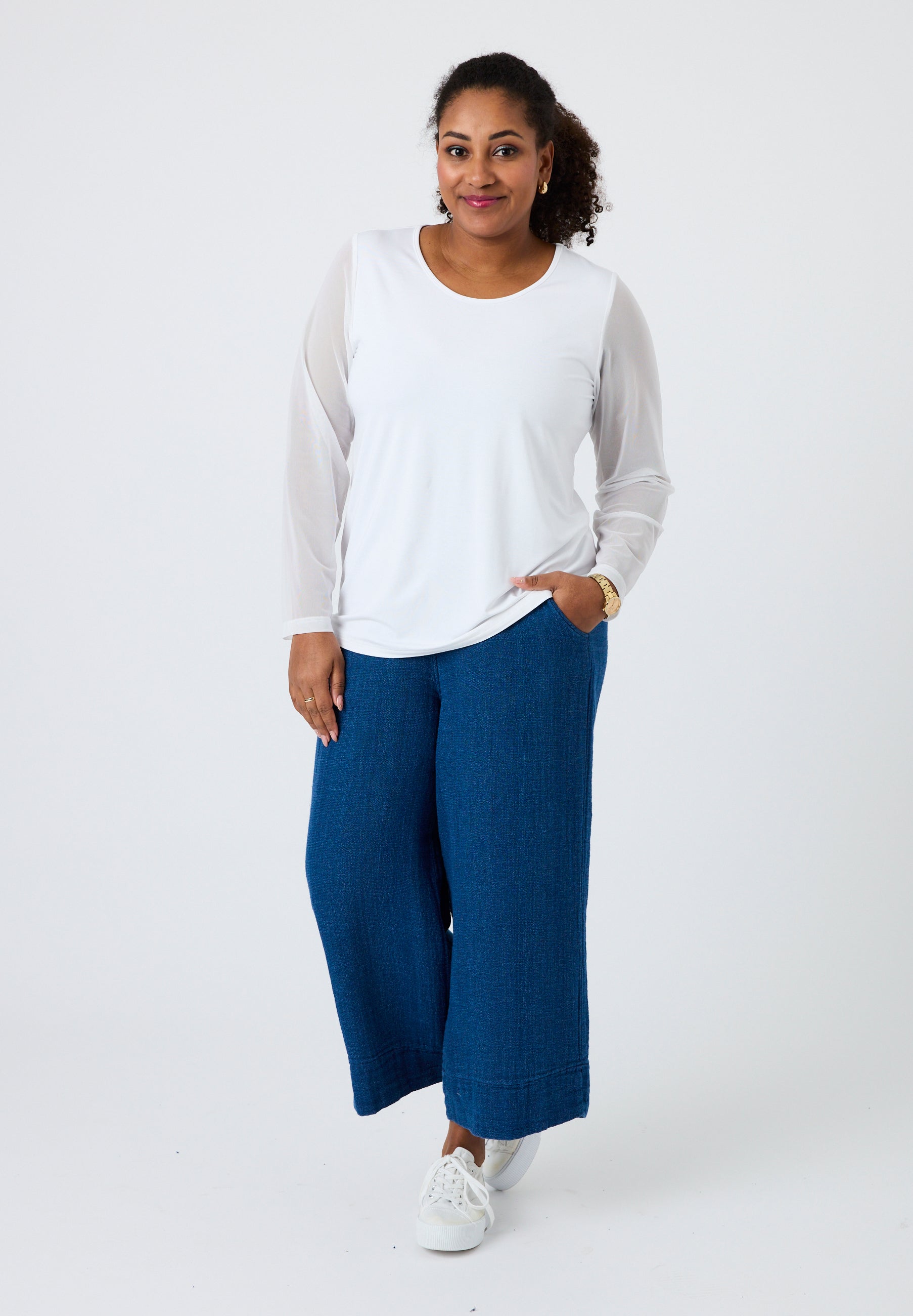 Pont Neuf PNEnna Bluser 101 White