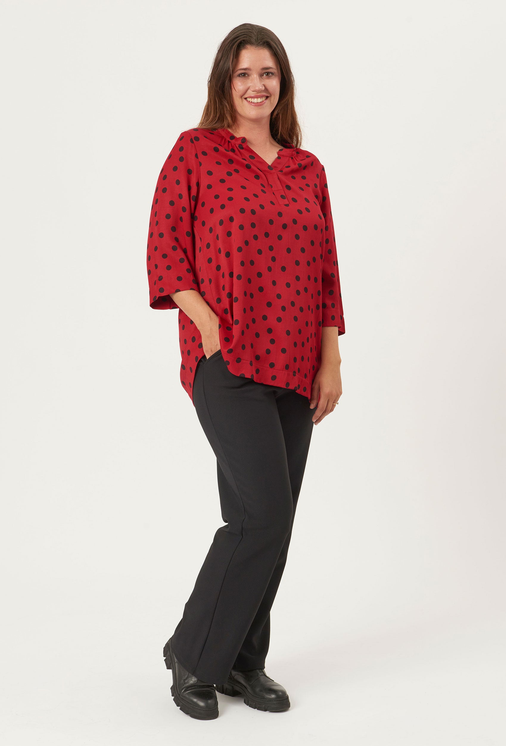Pont Neuf PNFrancy Tea Bluser 354 Warm Red