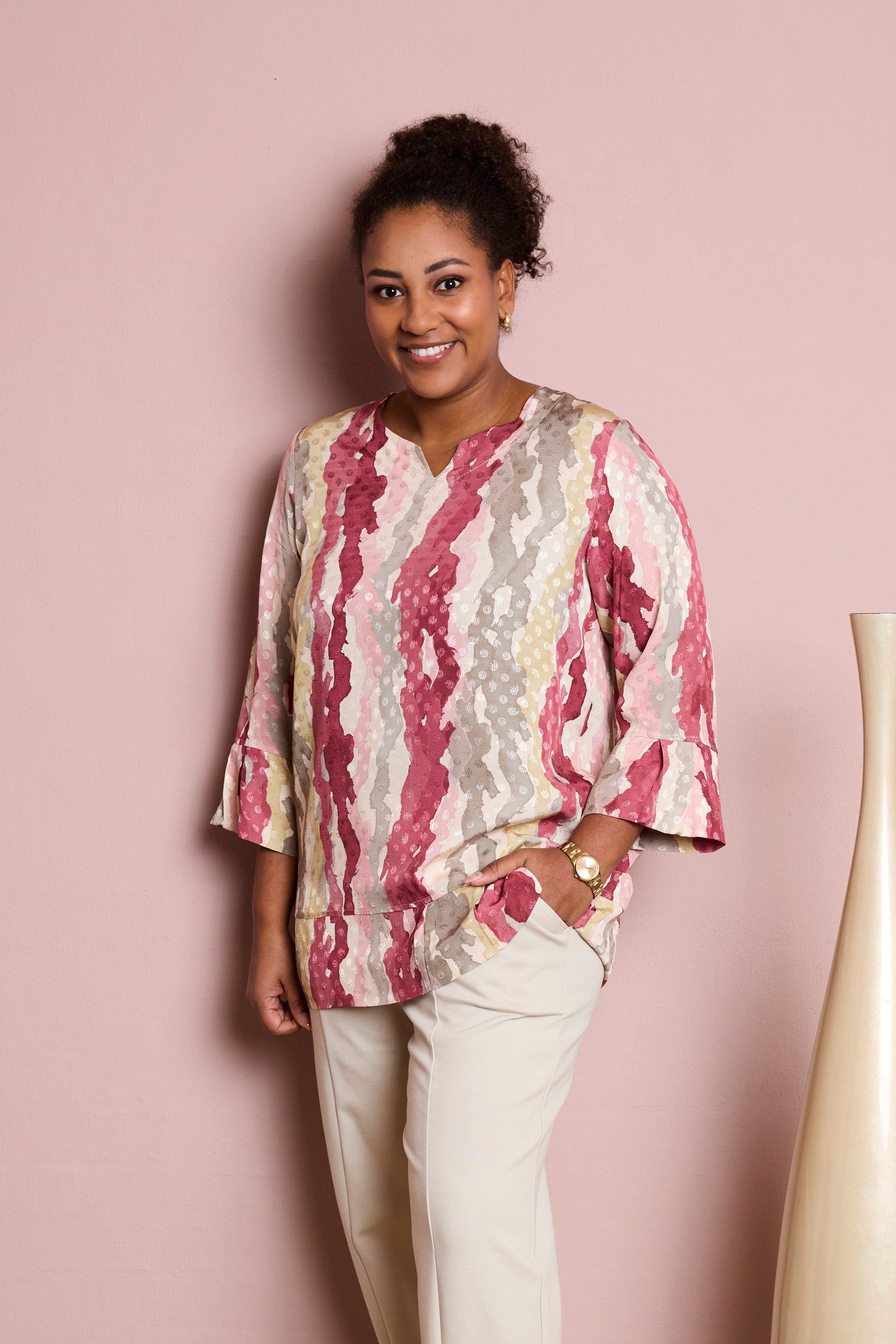 Pont Neuf PNHadil Bluser 6620 Dark Pink