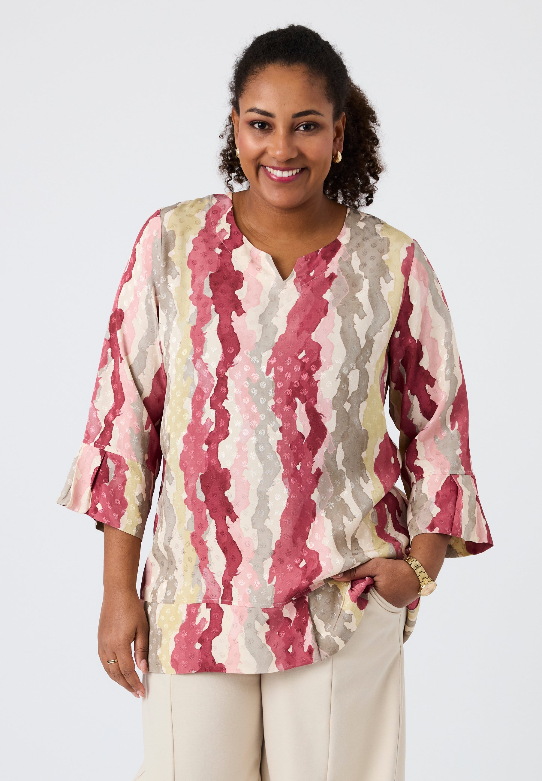 Pont Neuf PNHadil Bluser 6620 Dark Pink