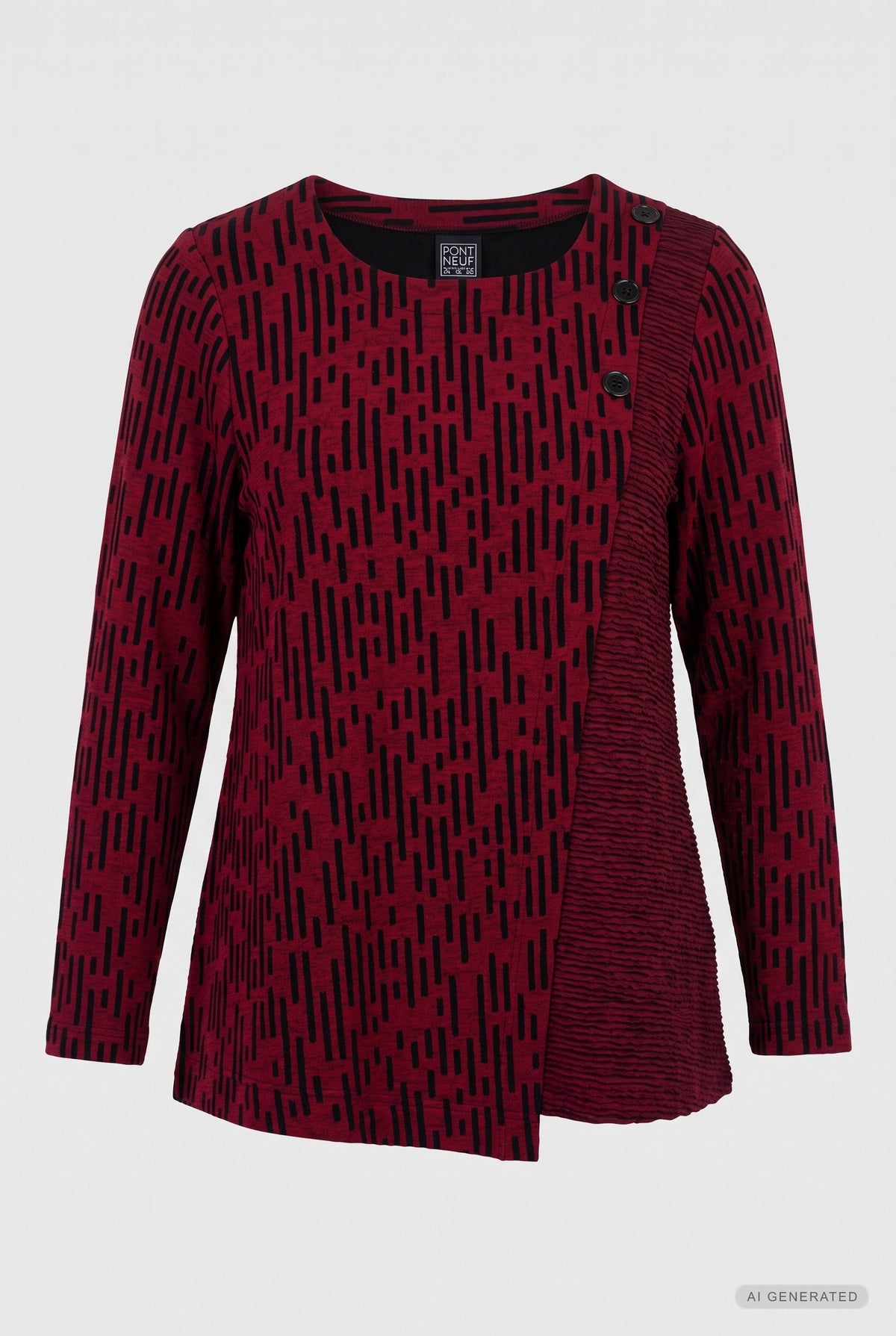 Pont Neuf PNInessa Mie Bluser 2680 Dark Red