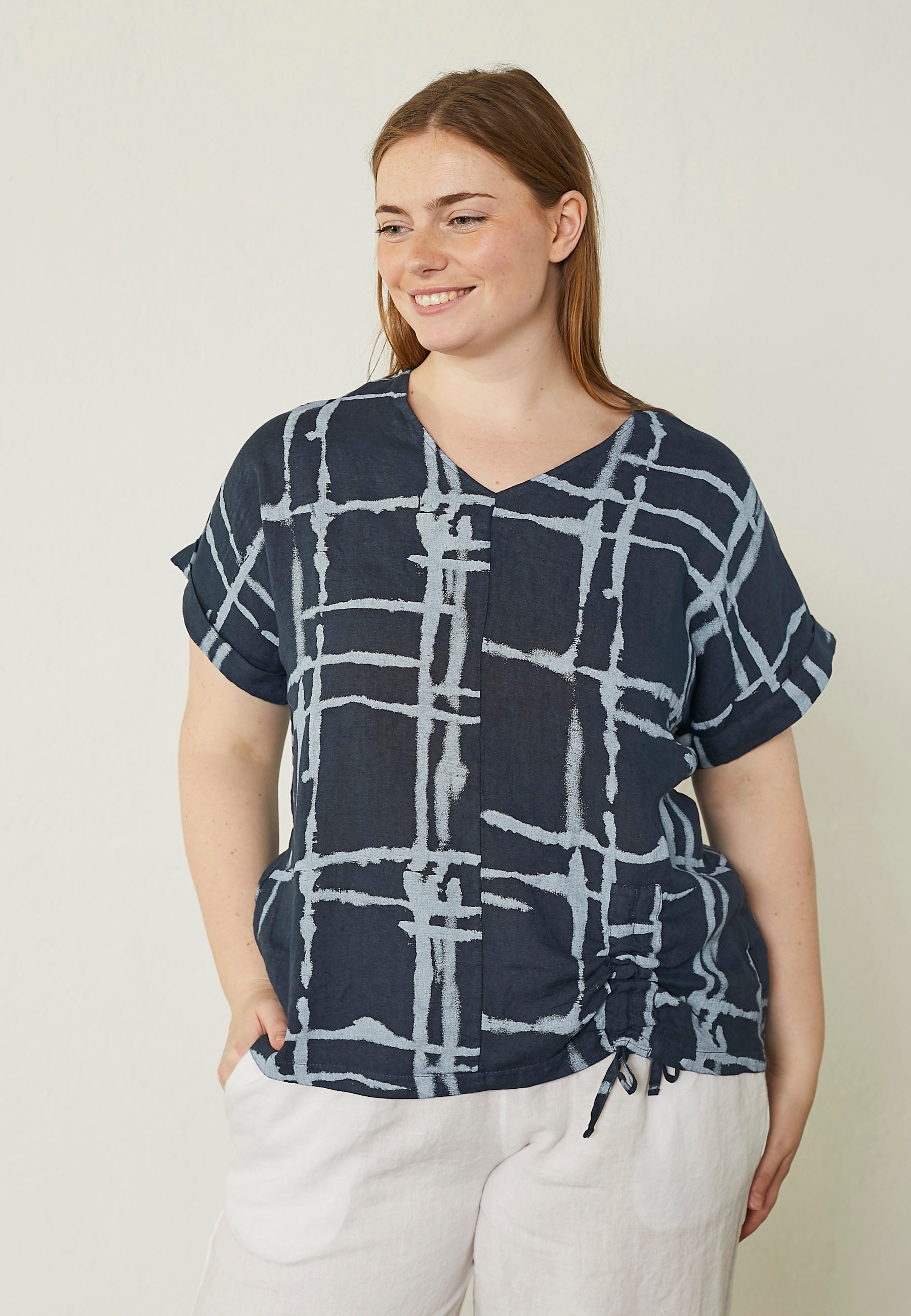 Pont Neuf PNJasna Bluser 5999 NAVY BLUE
