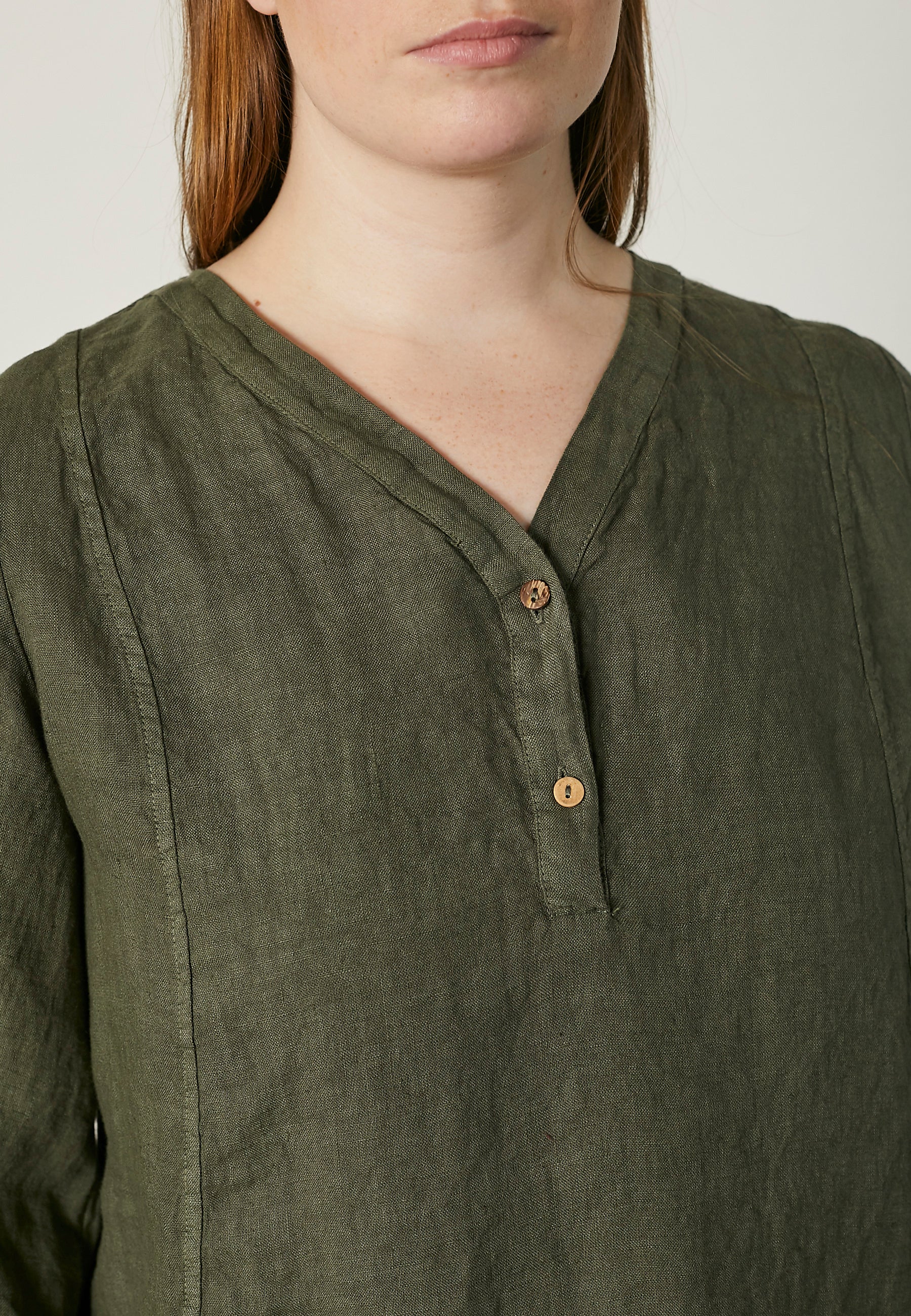 Pont Neuf PNJoelle Bluser 3506 Khaki Green
