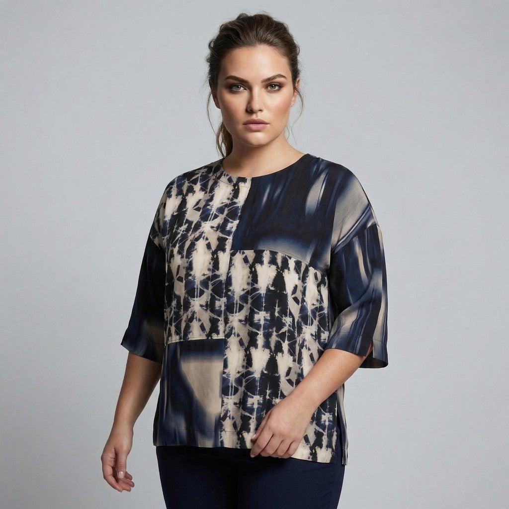 Pont Neuf PNMedigan Bluser 5950 Midnight Blue