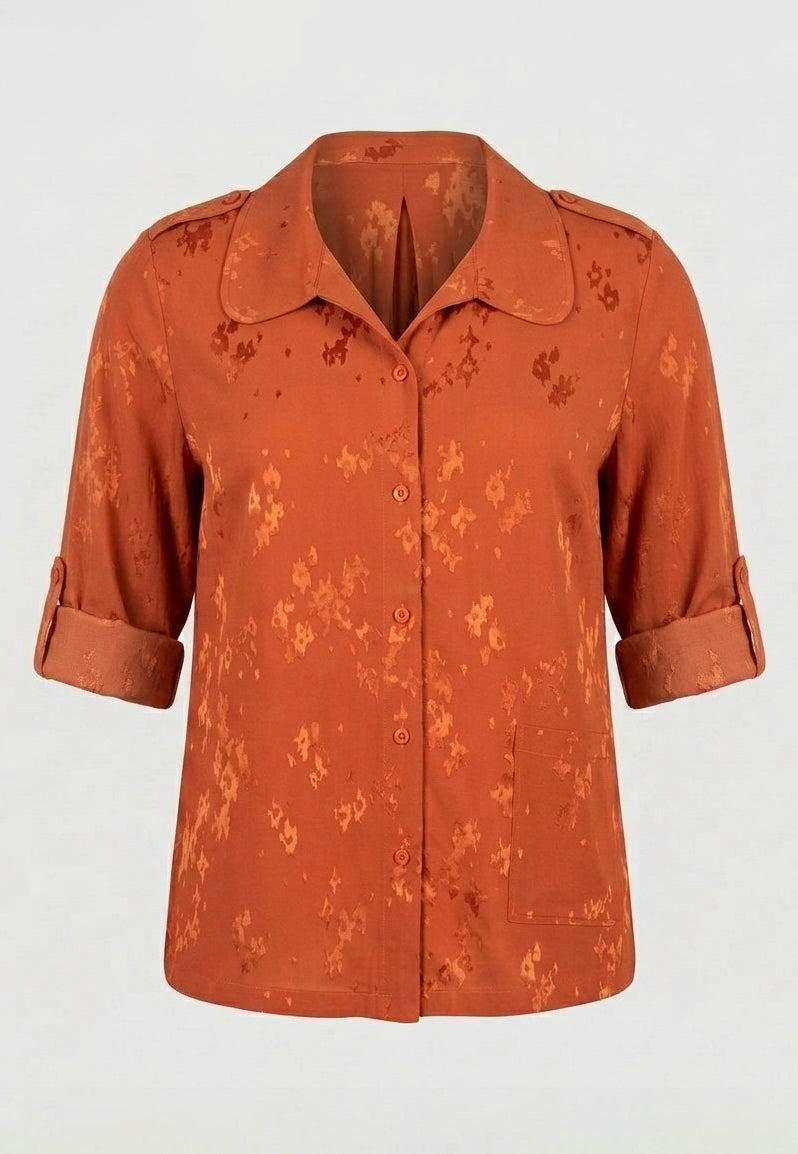 Pont Neuf PNRisa Skjortebluser 2544 Orange rust