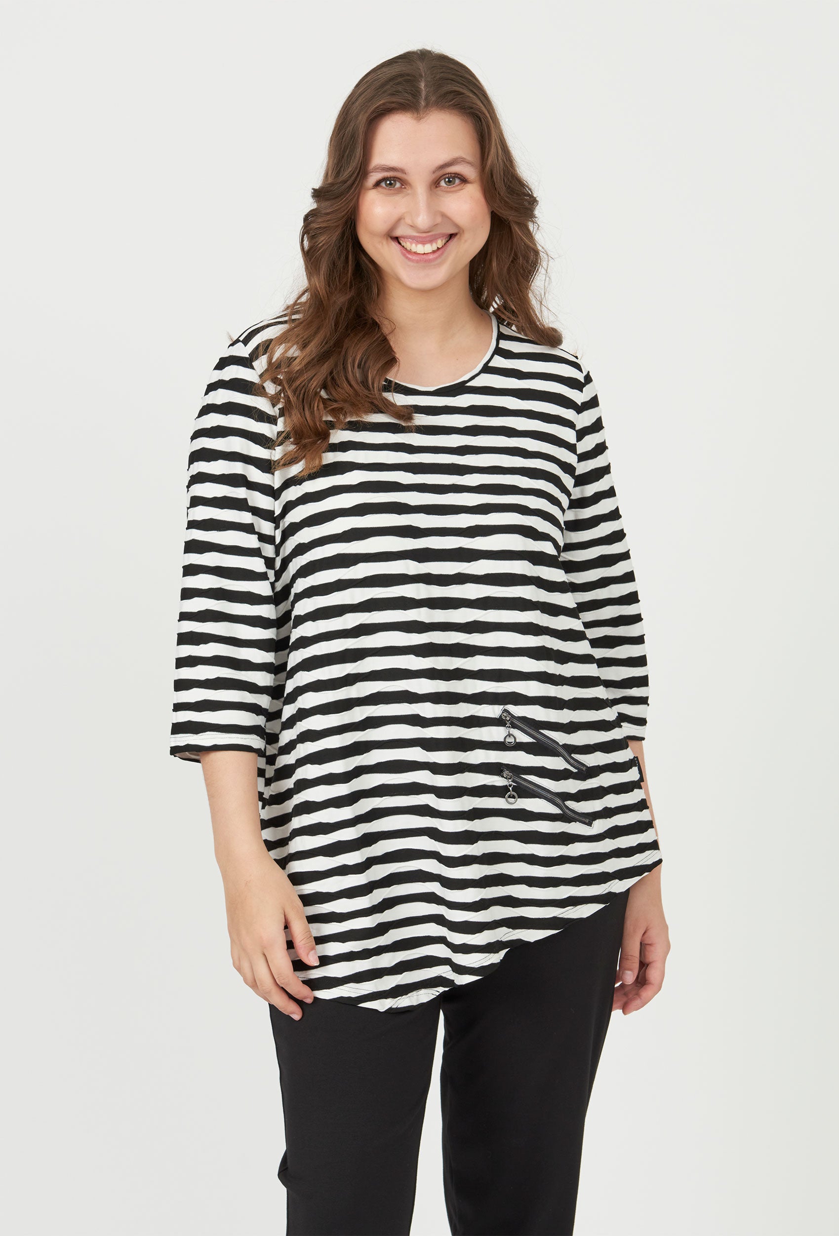 Pont Neuf PNRosalina Bluser 805 Black/white