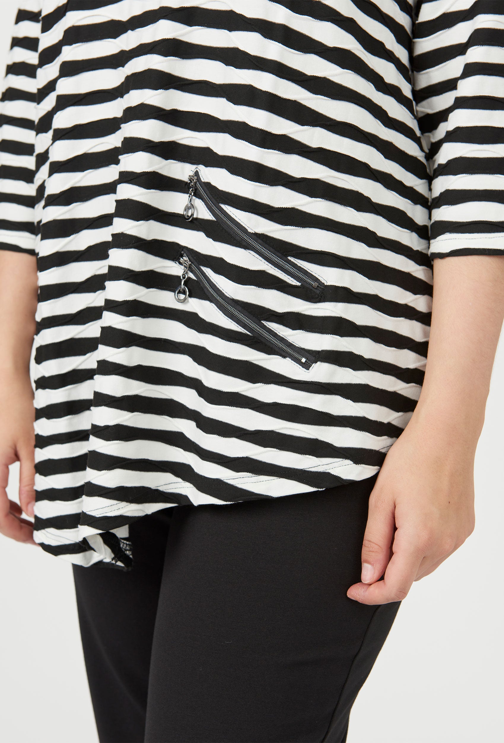 Pont Neuf PNRosalina Bluser 805 Black/white