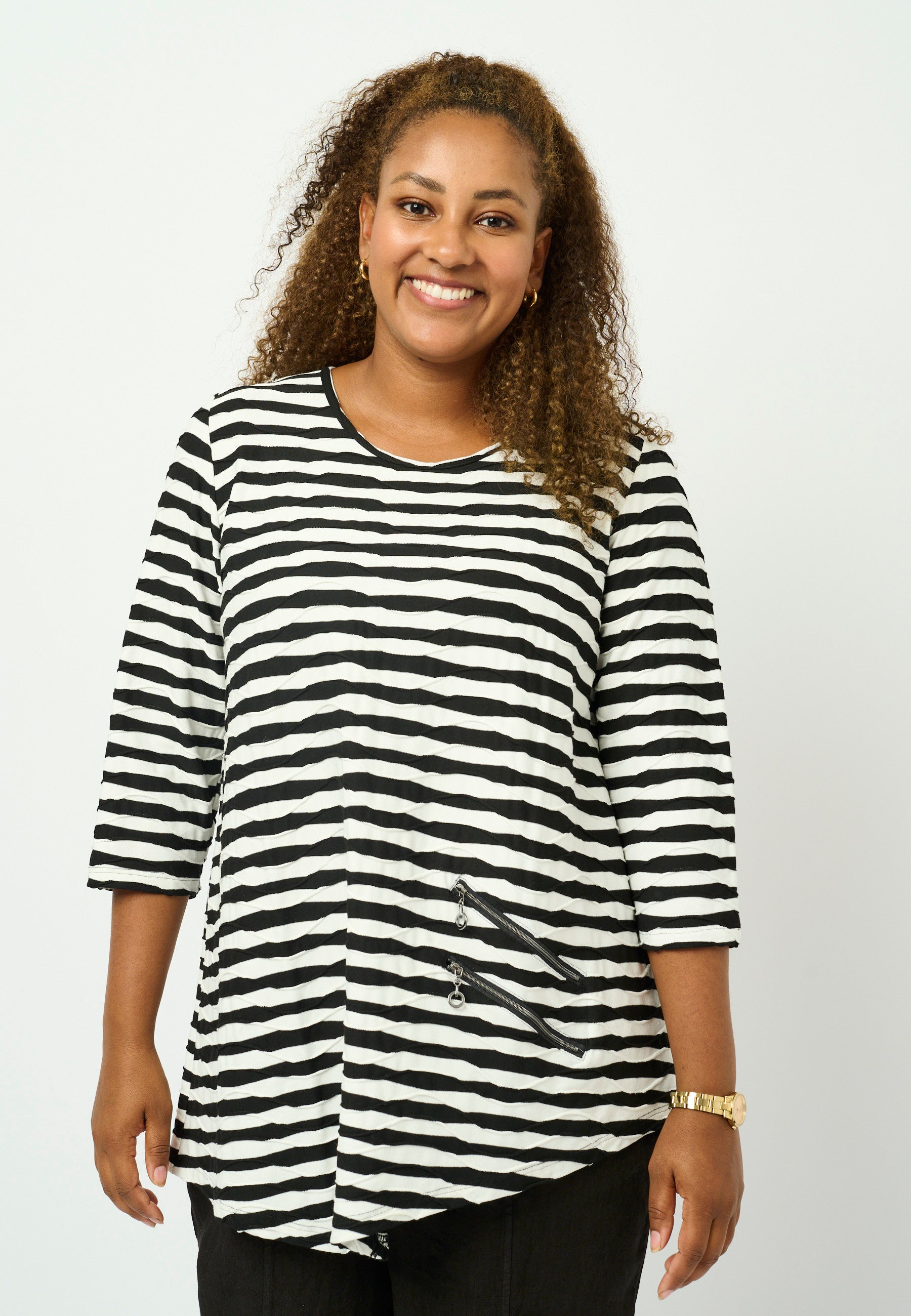 Pont Neuf PNRosalina Bluser 805 Black/white