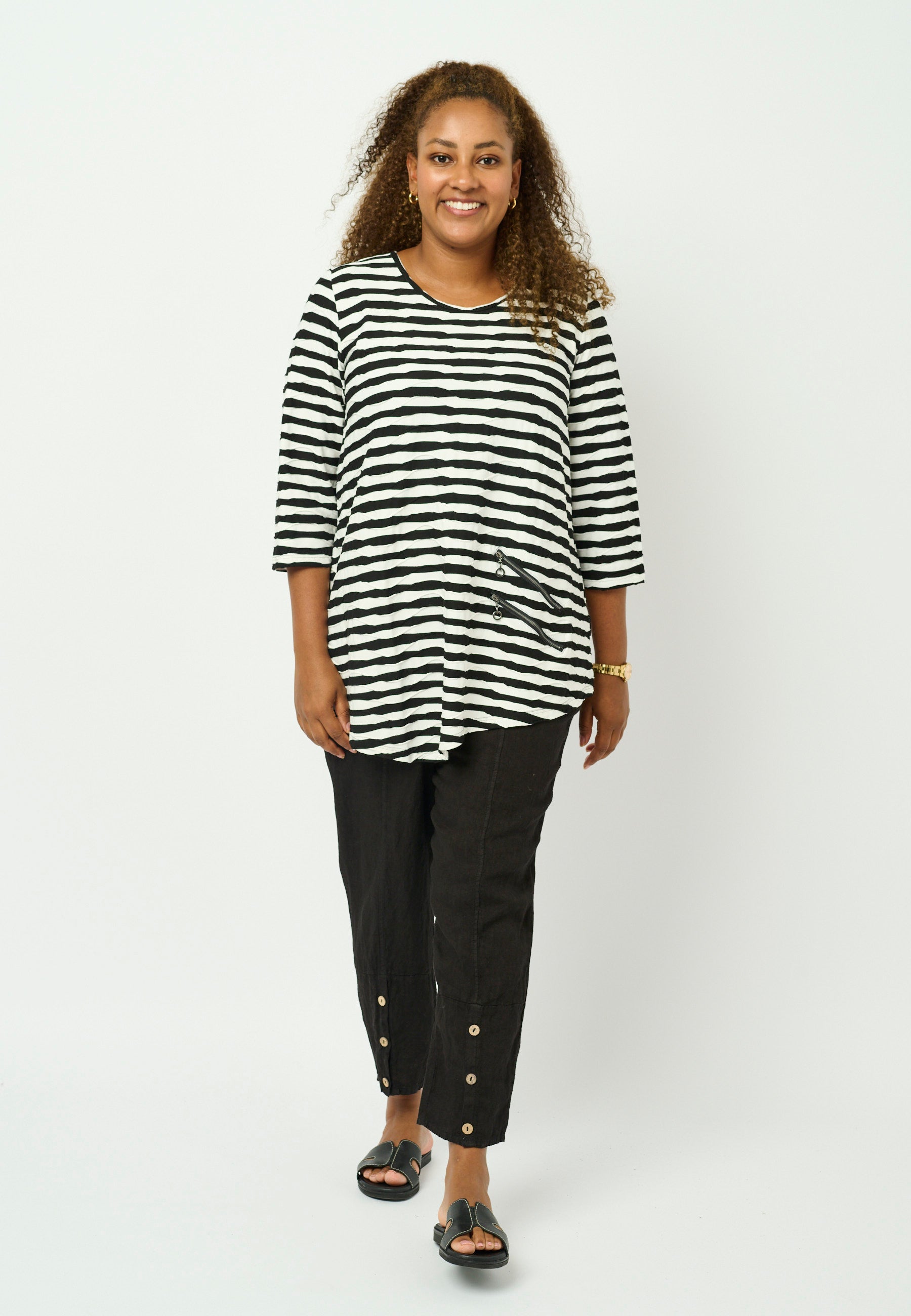 Pont Neuf PNRosalina Bluser 805 Black/white