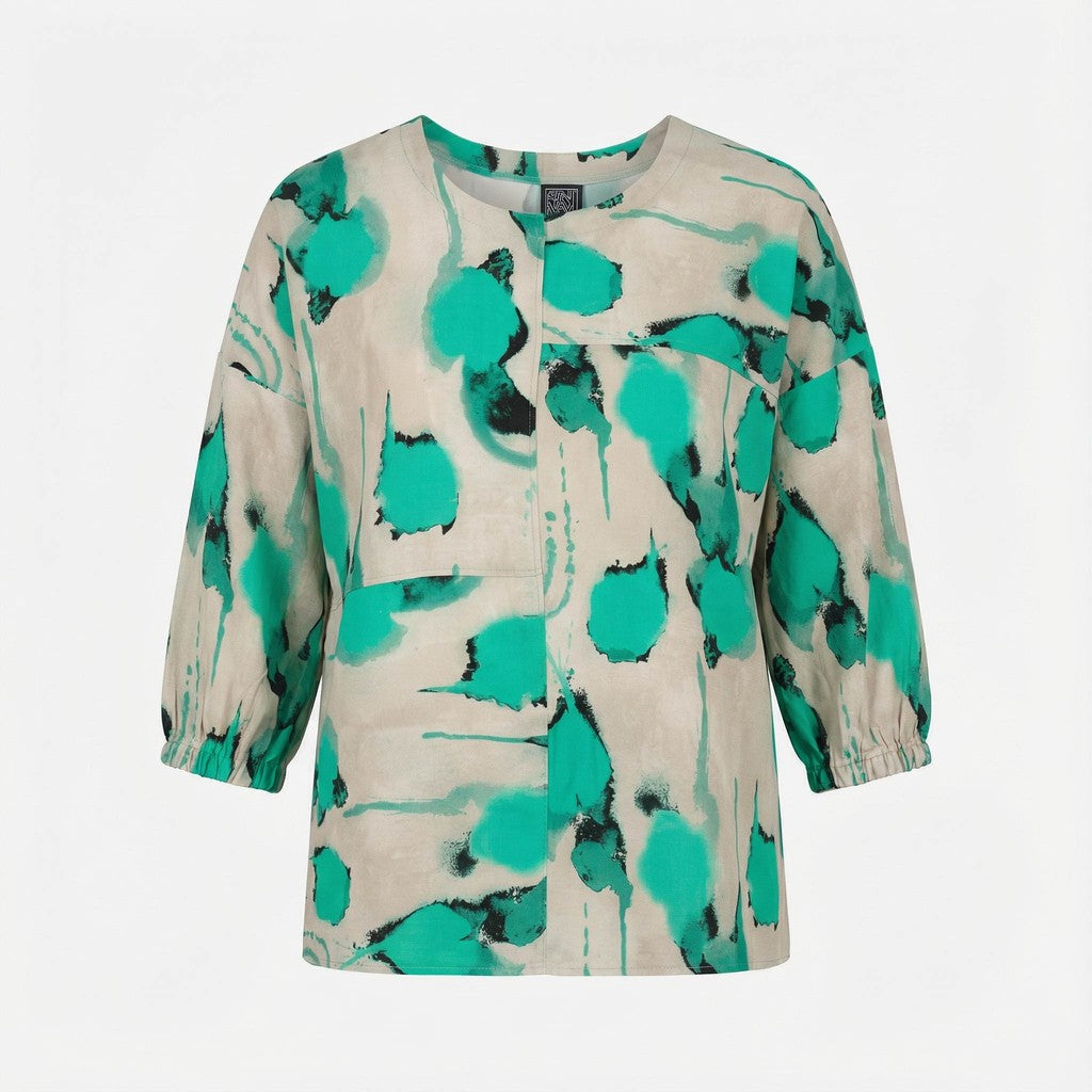 Pont Neuf PNSari Bluser 3480 Aqua Green