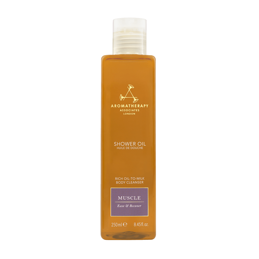 Aromatherapy Associates Muscle shower oil 250 ml flaske.
