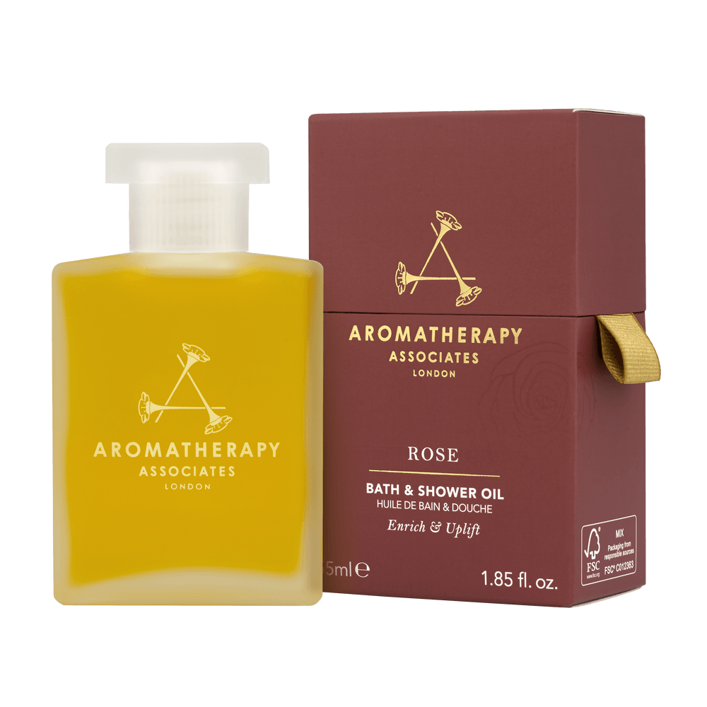 Aromatherapy Associates Rose bath & Shower oil 55 ml flaske.