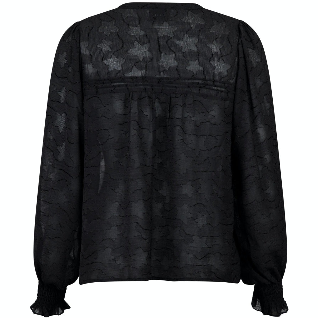 Neo Noir Rhia burnout blouse Skjorter og bluser Black