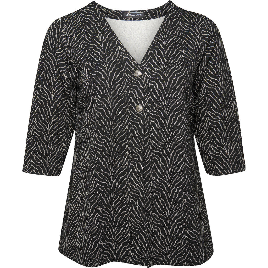 Sempre Piu SEAggi Cardigan 010 Black