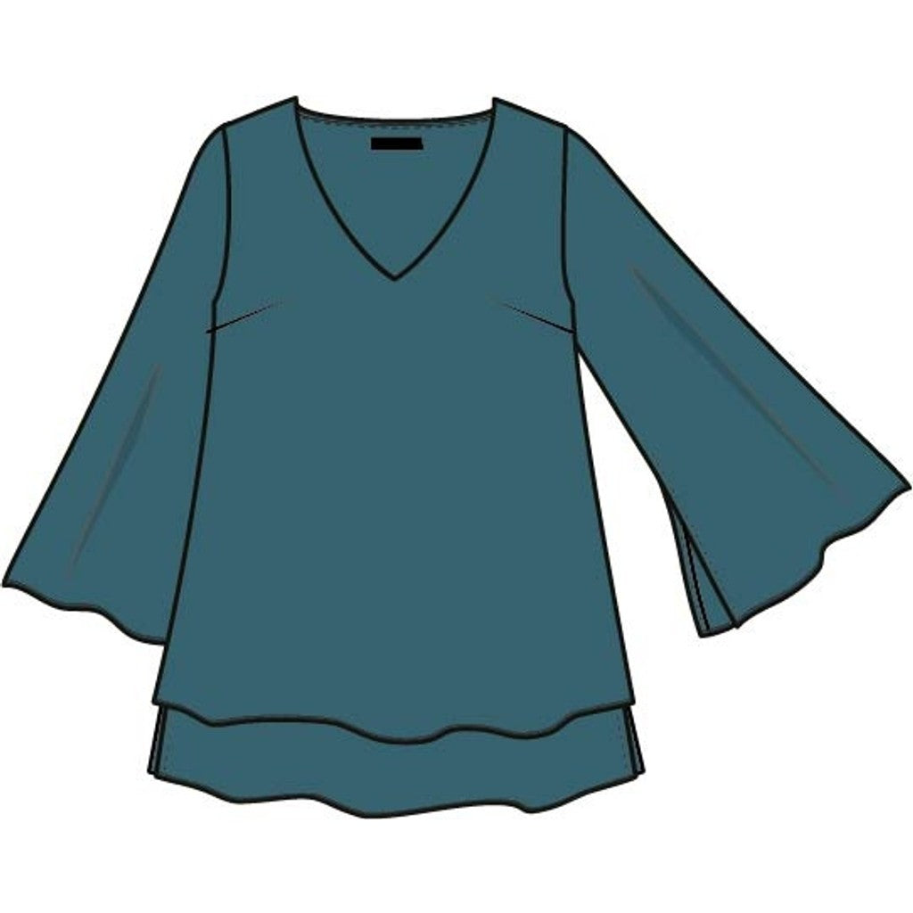 Sempre Piu SECamma Bluser 5340 Ocean blue