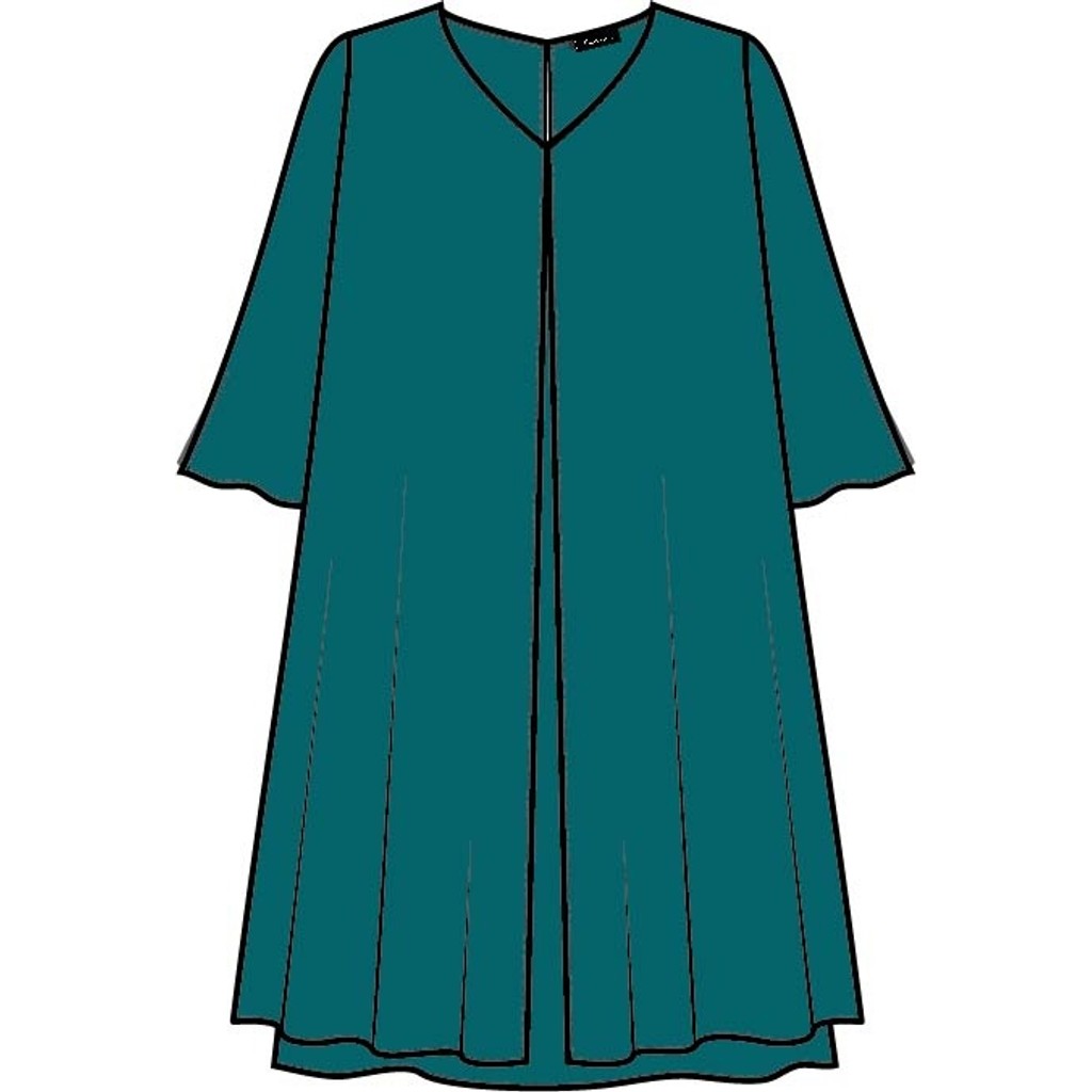Sempre Piu SETina Kjoler 1659 Petrol Green