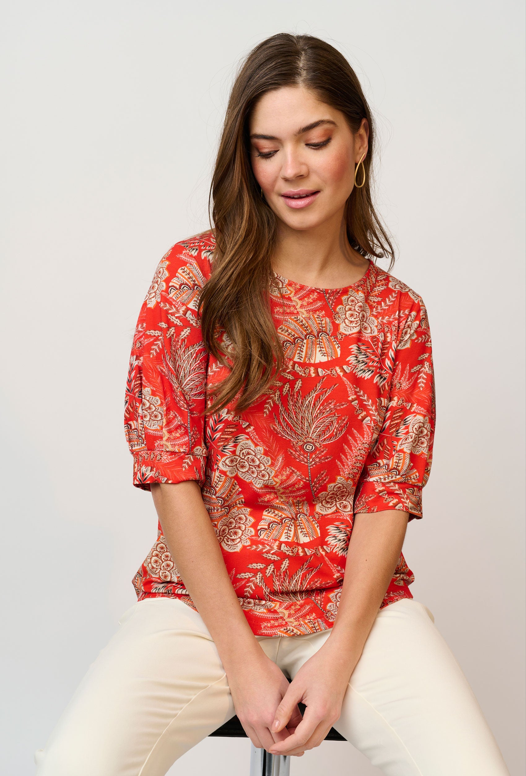 SHIRTMAKER SHBecca T-Shirt 015 Red