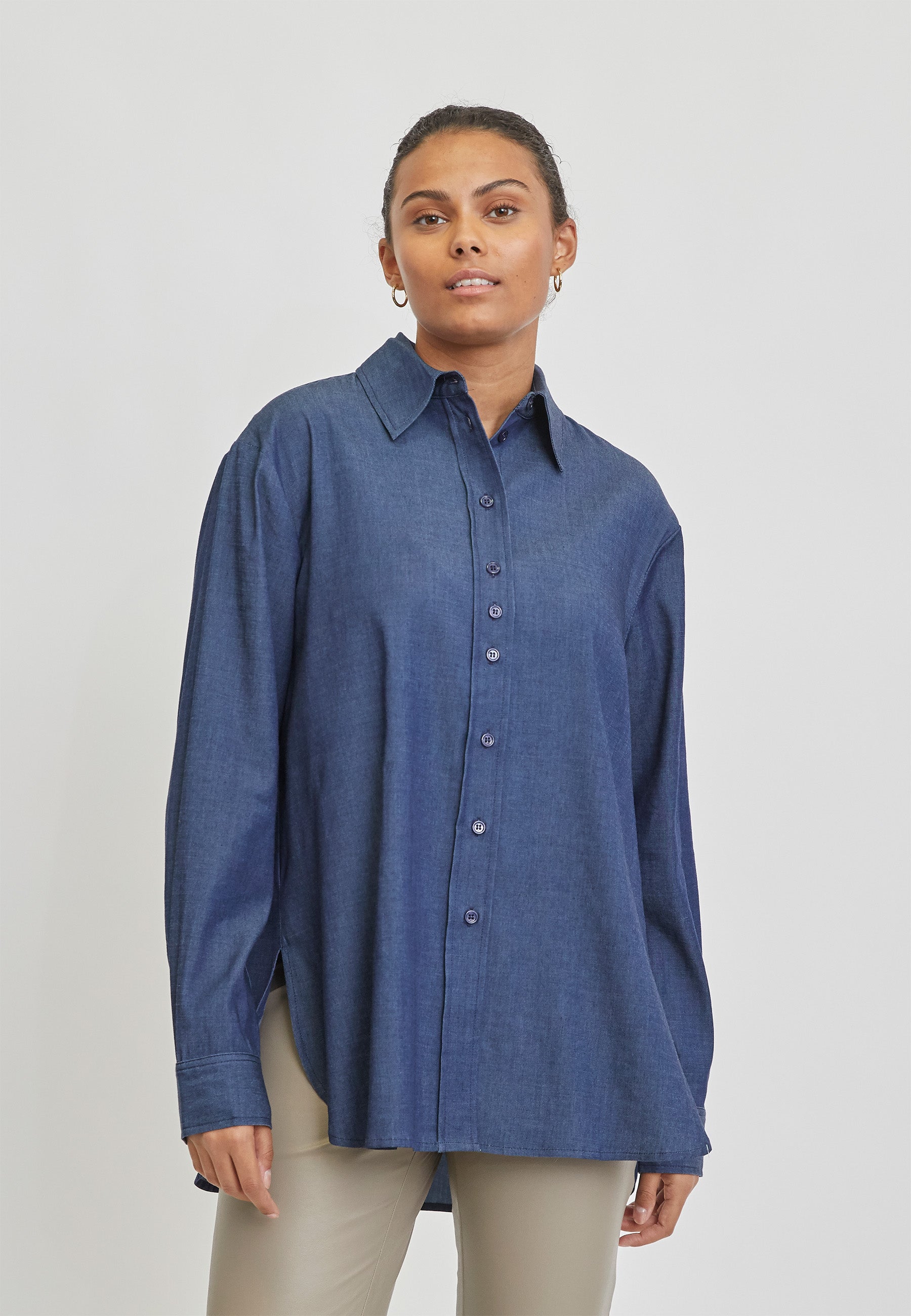 SHIRTMAKER SHDiba Skjortebluser 5501 DENIM BLUE