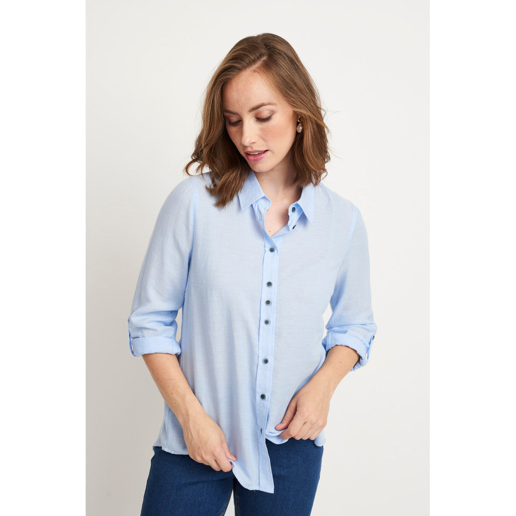 SHIRTMAKER SHJennifer Skjortebluser 007 Light Blue