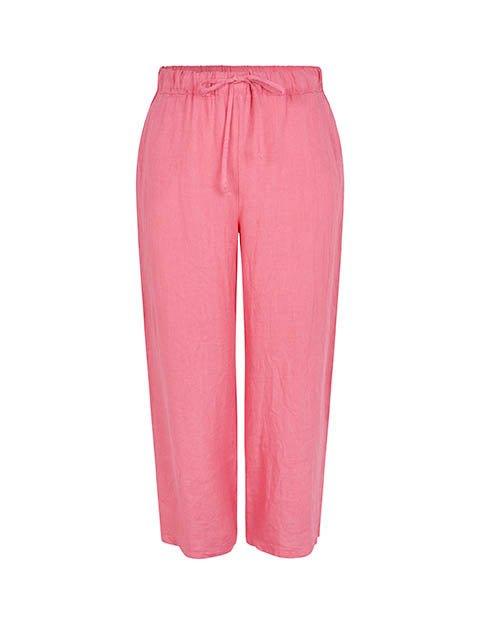 Sandy hørbukser i sommer pink - Damernes Outlet