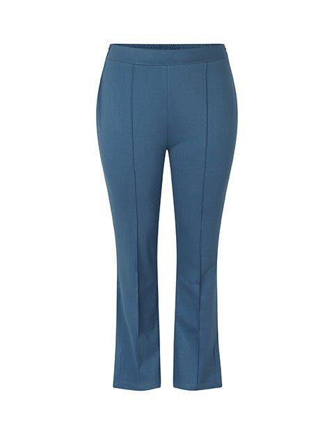 Sarah bukser i gråblå jersey - Damernes Outlet