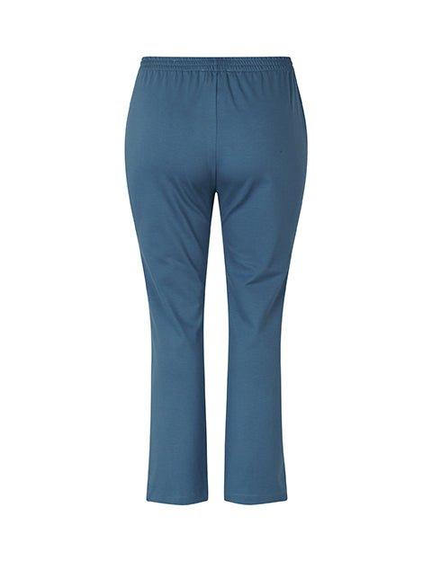 Sarah bukser i gråblå jersey - Damernes Outlet