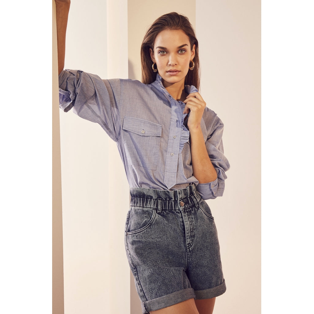 Co'couture Sissa shirt Skjorter og bluser Sky blue