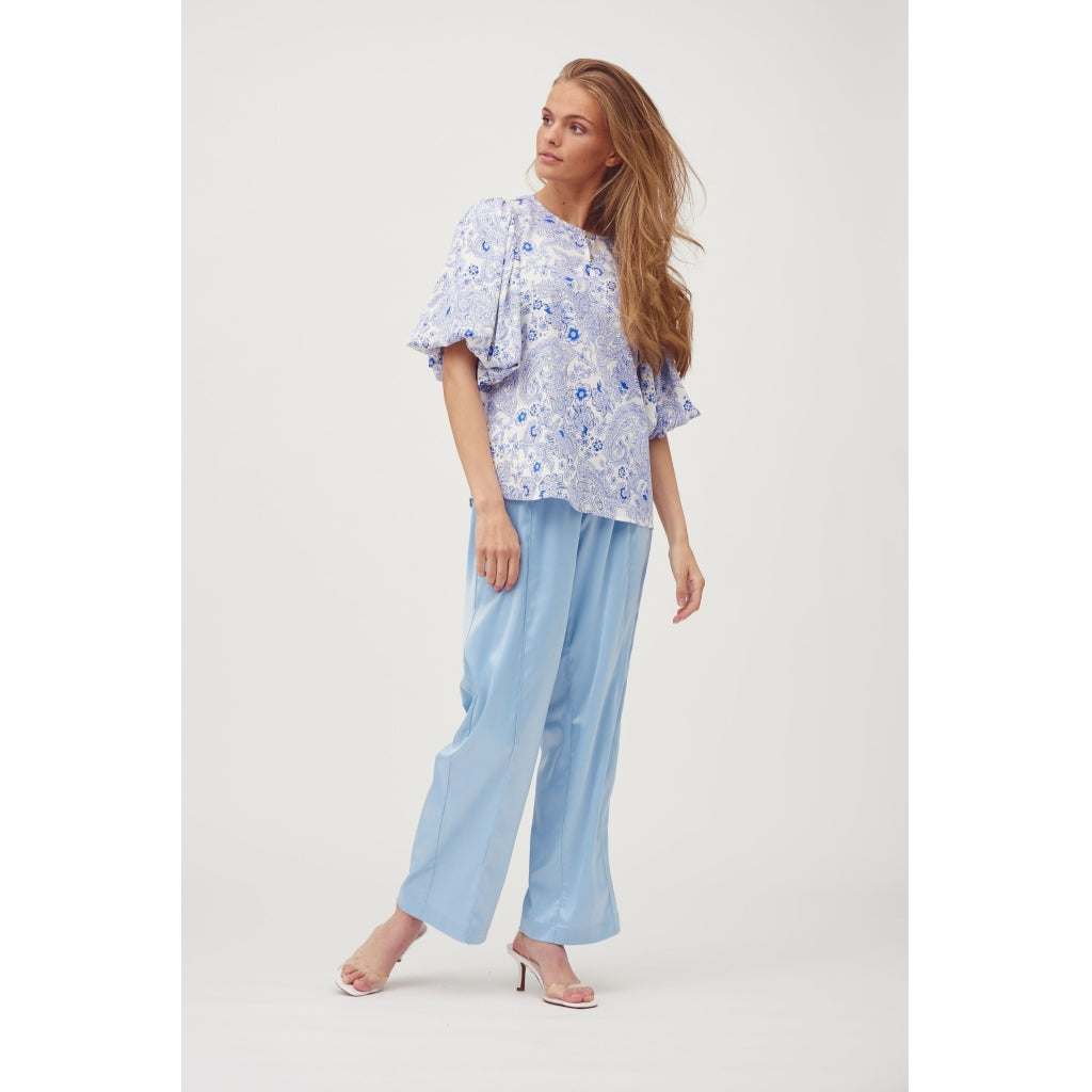 A-View Siw blouse Skjorter og bluser Blue/white