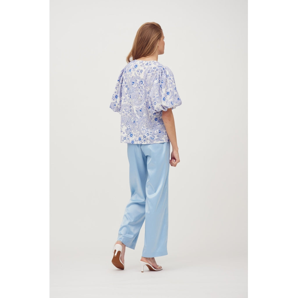 A-View Siw blouse Skjorter og bluser Blue/white