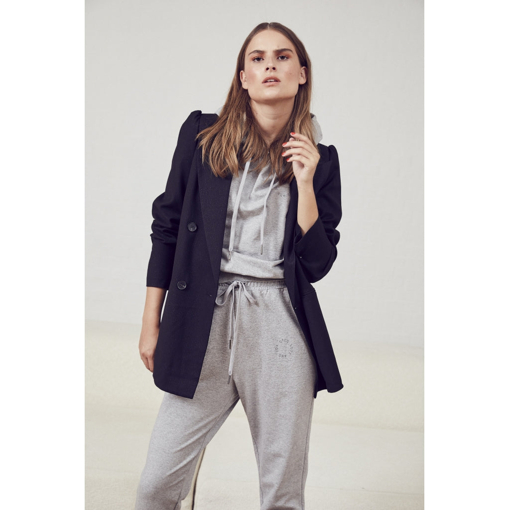 Co'couture Solid chop hoodie Sweatshirt Grey melange