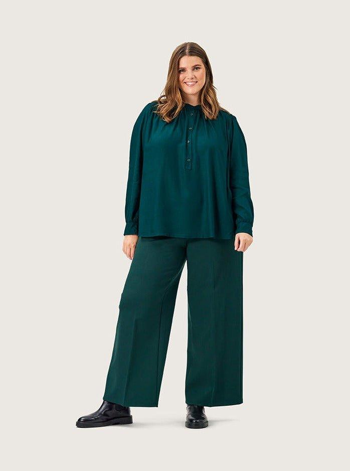 Sophie bukser i grøn jersey - Damernes Outlet