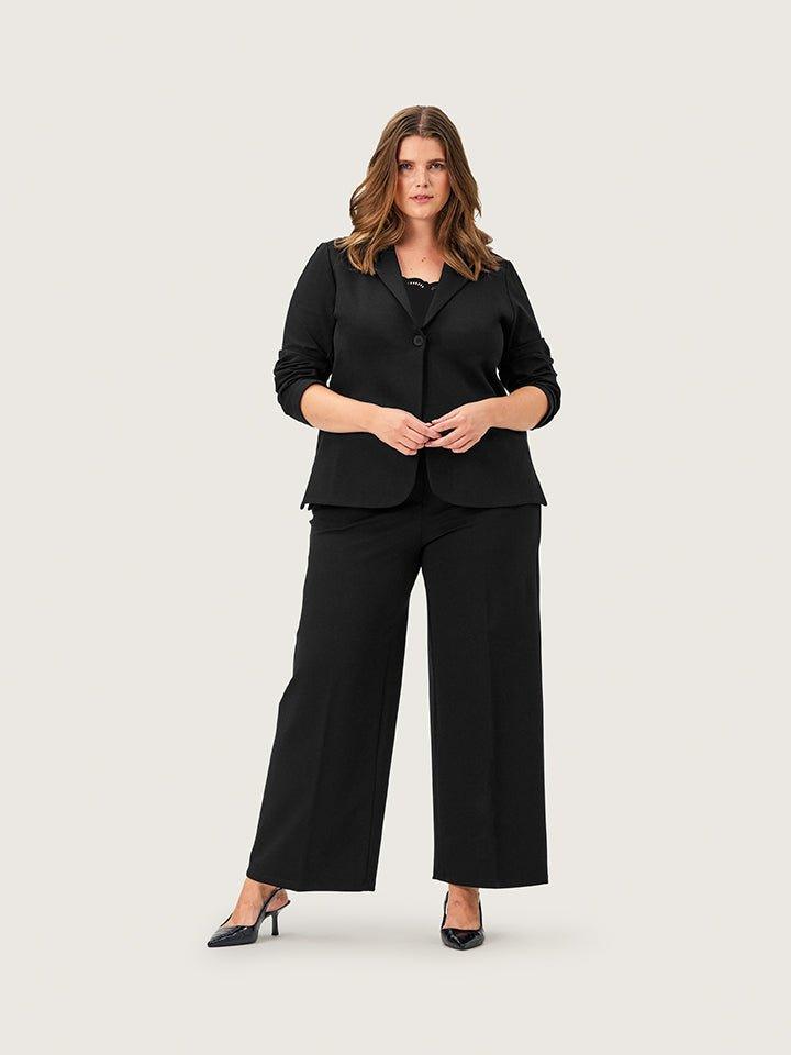 Sophie bukser i sort jersey - Damernes Outlet