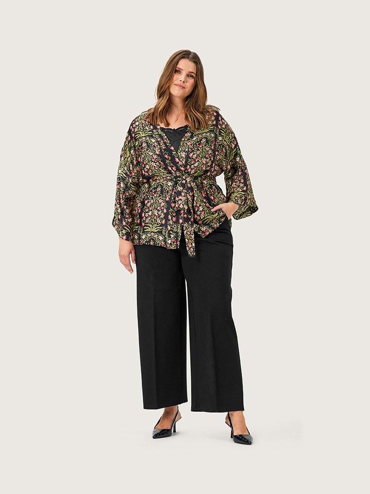 Sophie bukser i sort jersey - Damernes Outlet