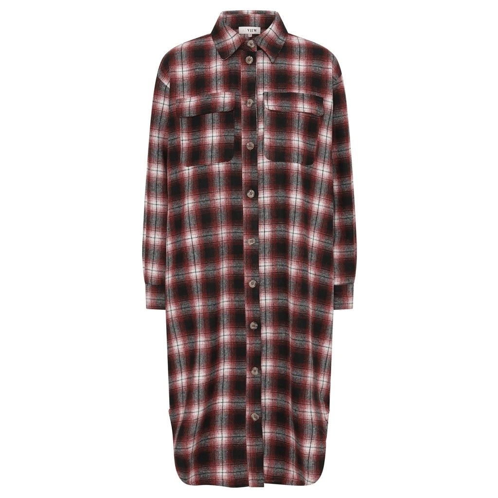 A-View Stine Long shirt Skjorter og bluser Bordeaux